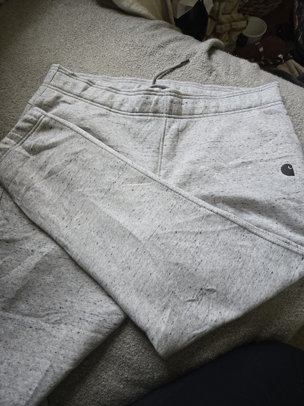Carhartt Womens’s Light Heather Gray Jogger Sweatpants